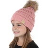 Indi Pink - Faux Fur Pom