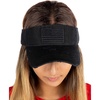 image:imageFunky Junque Womens Sun Visor Adjustable Moisture Wicking Golf CapAmerican Flag  Black
