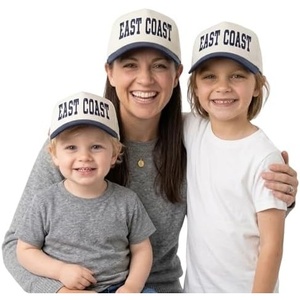 image:imageFunky Junque Adult Toddler amp Kid Vintage TwoTone Embroidered Trucker Hat 3 Pack Bundle  East Coast  NavyBeige