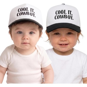 image:imageFunky Junque Cool It Cowboy Vintage TwoTone Embroidered Trucker Hat 2 Pack Bundle Infant amp Toddler  WhiteBlack