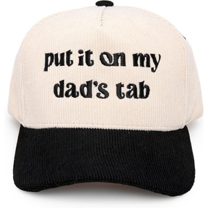 image:imageFunky Junque Corduroy Trucker HatPut It on My Dads Tab  BlackBeige
