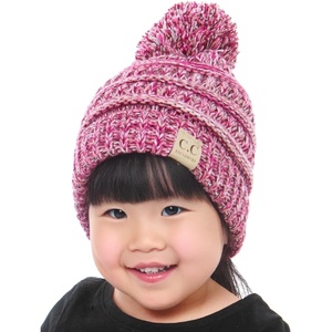 image:imageFunky Junque Exclusives Toddler Pom Beanie  Warm Knit Winter Hat for Kids Ages 14 Cozy Snow Beanies for Baby Boys amp GirlsPink  Fuchsia  Ivory  Burgundy  4 Tone Mix
