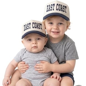 image:imageFunky Junque Infant amp Toddler Vintage TwoTone Embroidered Trucker Hat 2 Pack Bundle  East Coast  NavyBeige