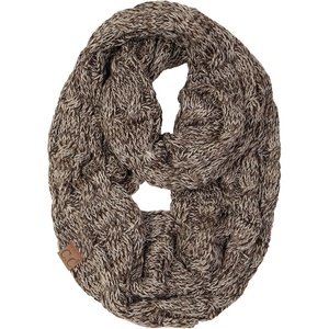 image:imageFunky Junque Infinity Scarf for Women  Oversized Chunky Winter Scarf Colorful Fall Scarves Soft Sweater Wrap Cozy StyleAn Espresso Brown Tricolor Mix