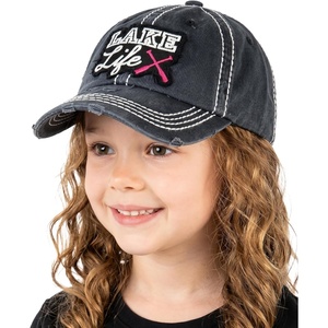 image:imageFunky Junque Kids Baseball Cap Embroidered Toddler Snapback HatLake Life  Black 59
