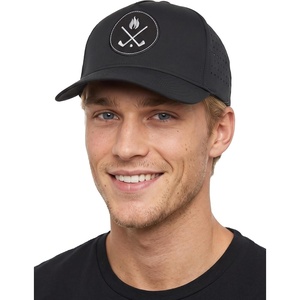 image:imageFunky Junque Mens High Crown Golf Hat Performance Golf CapCrossed Golf Clubs  Black