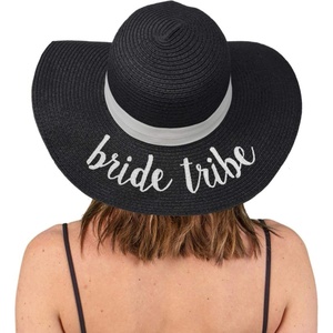 image:imageFunky Junque Panama Sun Hat Wide Brim Packable Straw Beach CapA Bride Tribe Black