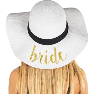 image:imageFunky Junque Panama Sun Hat Wide Brim Packable Straw Beach CapA Bride WhiteGold