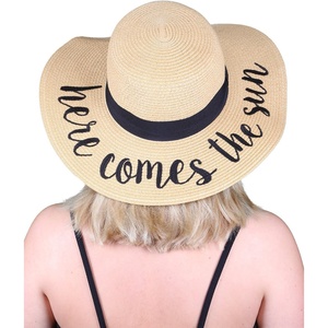 image:imageFunky Junque Panama Sun Hat Wide Brim Packable Straw Beach CapHere Comes the Sun