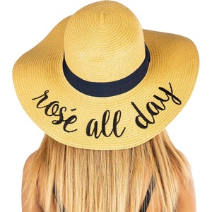 image:imageFunky Junque Panama Sun Hat Wide Brim Packable Straw Beach CapRose All Day
