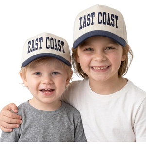 image:imageFunky Junque Toddler amp Kid Vintage TwoTone Embroidered Trucker Hat 2 Pack Bundle  East Coast  NavyBeige
