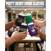 image:imageAdult Can Cooler Sleeve  4Pack Variety4 Pack  Fish Around and Find Trout  Irish Goodbye Expert  Im The Friend In Low Places  Silly Goose Juice
