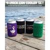 image:imageAdult Can Cooler Sleeve  4Pack Variety4 Pack  Fish Around and Find Trout  Irish Goodbye Expert  Im The Friend In Low Places  Silly Goose Juice