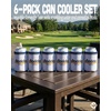 image:imageAdult Can Cooler Sleeve  4Pack Variety6 Pack  Brodelo  White