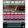 image:imageAdult Can Cooler Sleeve  4Pack Variety6 Pack  Chugweiser  WhiteRed