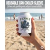image:imageAdult Can Cooler Sleeve  4Pack VarietyFCAWF  White