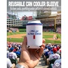 image:imageAdult Can Cooler Sleeve  4Pack VarietyMid Life Ultra Crisis  White