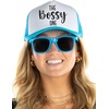 image:imageFunky Junque Bachelorette Trucker Hat amp Sunglasses Set  Funny Foam Hats amp Bride Sunglasses Party Favors for BridesmaidsThe Bossy One  Hat  Sunnies Set Aqua