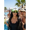 image:imageFunky Junque Bachelorette Trucker Hat amp Sunglasses Set  Funny Foam Hats amp Bride Sunglasses Party Favors for BridesmaidsThe Boujee One  Hat  Sunnies Set Neon Lime