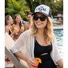 image:imageFunky Junque Bachelorette Trucker Hat amp Sunglasses Set  Funny Foam Hats amp Bride Sunglasses Party Favors for BridesmaidsThe Chill One  Hat  Sunnies Set Black