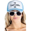 image:imageFunky Junque Bachelorette Trucker Hat amp Sunglasses Set  Funny Foam Hats amp Bride Sunglasses Party Favors for BridesmaidsThe Sarcastic One  Hat  Sunnies Set Light Blue White Sunglasses