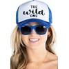 image:imageFunky Junque Bachelorette Trucker Hat amp Sunglasses Set  Funny Foam Hats amp Bride Sunglasses Party Favors for BridesmaidsThe Wild One  Hat  Sunnies Set Royal Blue