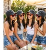 image:imageFunky Junque Bride and Groom Baseball Hats Bachelorette Party Caps1 Squad Black  1 Heart Sunnies Red