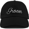 image:imageFunky Junque Bride and Groom Baseball Hats Bachelorette Party CapsGroom  Black