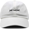 image:imageFunky Junque Bride and Groom Baseball Hats Bachelorette Party CapsJust Married  White
