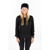image:imageFunky Junque Fleece Lined Head Wrap Headband Ear Warmer for Women Soft Stretchy Cable Knit Winter Accessory for Cold Weather  RedChunky Sequin  Black