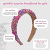 image:imageFunky Junque Kids Confetti Sprinkle Rainbow Headband  PurpleCandy Pink