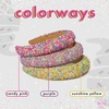 image:imageFunky Junque Kids Confetti Sprinkle Rainbow Headband  PurpleSunshine Yellow