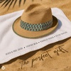 image:imageFunky Junque Short Brim Fedora Packable Sun Hat for Women1  Blue