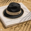image:imageFunky Junque Short Brim Fedora Packable Sun Hat for WomenBlackNatural