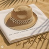 image:imageFunky Junque Short Brim Fedora Packable Sun Hat for WomenBrown