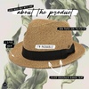 image:imageFunky Junque Short Brim Fedora Packable Sun Hat for WomenBrownNatural Mix W Black Band