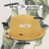 image:imageFunky Junque Short Brim Fedora Packable Sun Hat for WomenColored Tassel  Natural