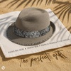 image:imageFunky Junque Short Brim Fedora Packable Sun Hat for WomenLight Grey