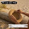image:imageFunky Junque Short Brim Fedora Packable Sun Hat for WomenNatural Multi W Beaded Ropes