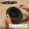 image:imageFunky Junque Short Brim Fedora Packable Sun Hat for WomenSequin  Black