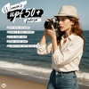 image:imageFunky Junque Short Brim Fedora Packable Sun Hat for WomenSequin  Cream