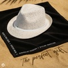 image:imageFunky Junque Short Brim Fedora Packable Sun Hat for WomenSequin  White