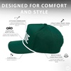 image:imageFunky Junque Unisex Adjustable Trucker Snapback Rope HatCaddie  Dark Green