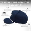 image:imageFunky Junque Unisex Adjustable Trucker Snapback Rope HatGo Sports  Navy