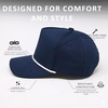 image:imageFunky Junque Unisex Adjustable Trucker Snapback Rope HatNavy