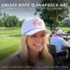 image:imageFunky Junque Unisex Adjustable Trucker Snapback Rope HatTalk Birdie to Me  WhiteUsa Rope