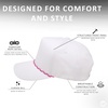 image:imageFunky Junque Unisex Adjustable Trucker Snapback Rope HatWhite  Hot Pink Rope