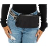 image:imageFunky Junque Versatile Black Fanny Pack Belt Bag for Women and Girls Adjustable Crossbody Waist Bag with Multiple Pockets  Aztec  BlackAztec Strap  Black