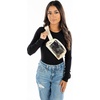 image:imageFunky Junque Versatile Black Fanny Pack Belt Bag for Women and Girls Adjustable Crossbody Waist Bag with Multiple Pockets  Aztec  BlackClear  Beige