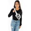 image:imageFunky Junque Versatile Black Fanny Pack Belt Bag for Women and Girls Adjustable Crossbody Waist Bag with Multiple Pockets  Aztec  BlackClear  Ivory
